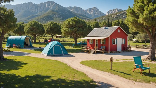 Où trouver un camping familial proche d'une ferme à Calvi?